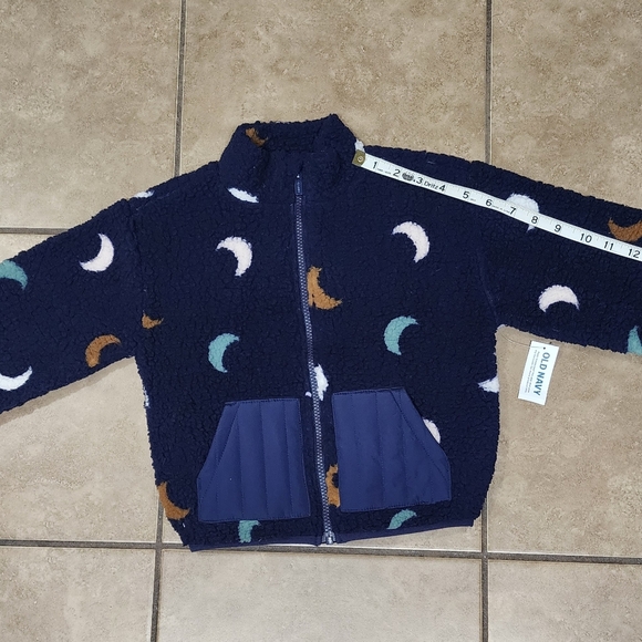 Old Navy Cozy Kids' Navy Jacket with Moon Patterns 4T - Picture 3 of 5